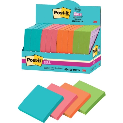 3M ポスト・イット 強粘着ノート マルチカラー1