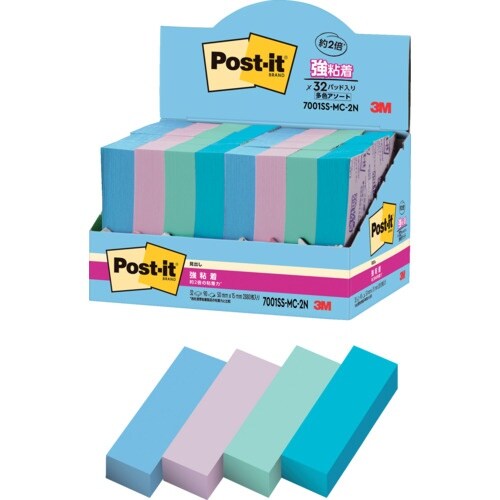 3M ポスト・イット 強粘着見出し マルチカラー2