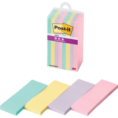 3M ポスト・イット 強粘着ふせん マルチカラー5