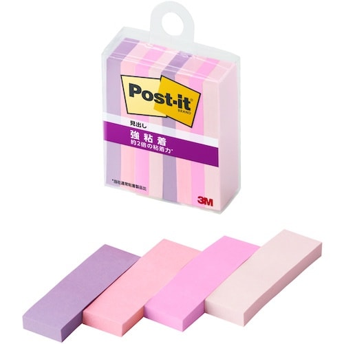 3M ポスト・イット 強粘着見出し マルチカラー7