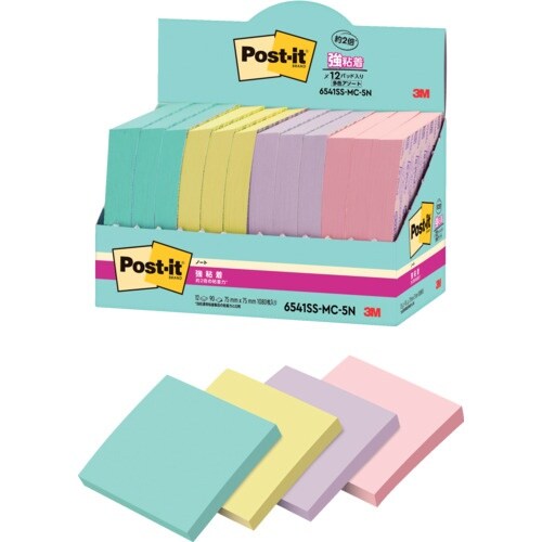 3M ポスト・イット 強粘着ノート マルチカラー5
