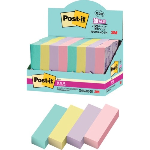 3M ポスト・イット 強粘着見出し マルチカラー5