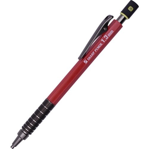 祥碩堂 麒麟 建築用シャープペンシル1.3本体 赤