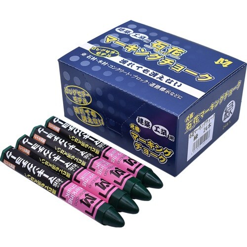 祥碩堂 石花マーキングチョーク 24本箱売 緑色