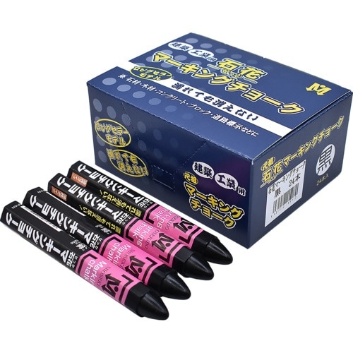 祥碩堂 石花マーキングチョーク 24本箱売 黒色