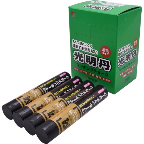 祥碩堂 光明丹マーキングチョーク 12本箱売 黒色