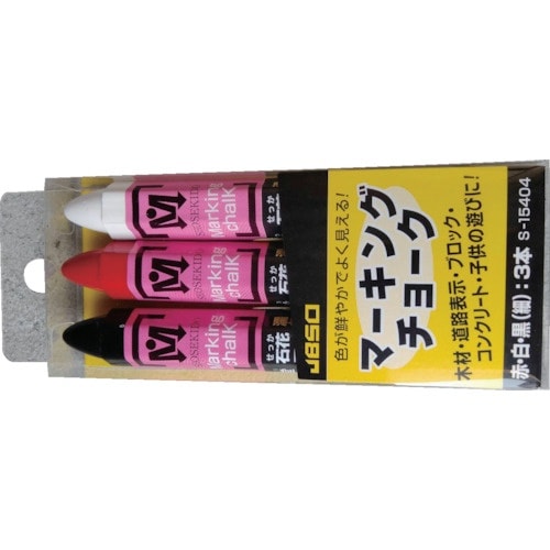 祥碩堂 石花マーキングチョーク 3本パック 白赤黒