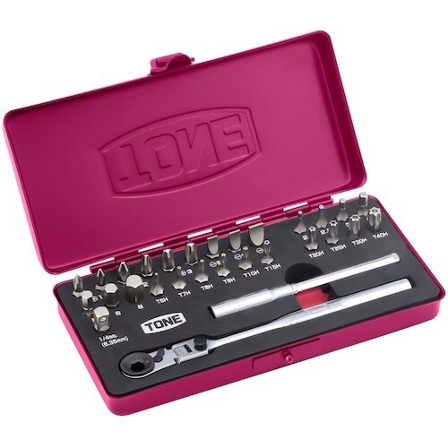 TONE ビットラチェットセット(ラズベリー)