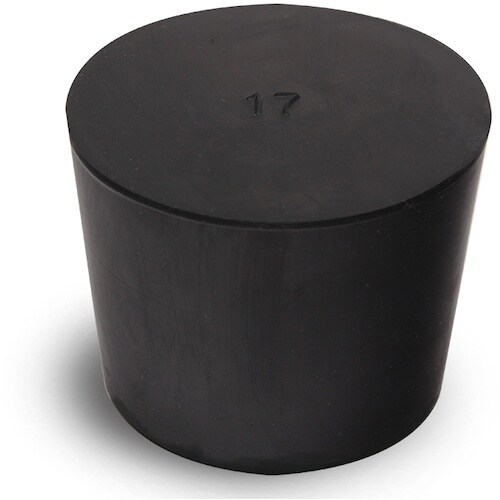 KOKUGO 天然ゴム栓 黒 No.17 49×4