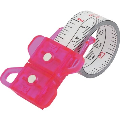 SK スパイラルメジャー 尺相当目盛 ピンク