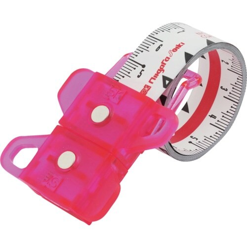 SK スパイラルメジャー 標尺目盛 ピンク