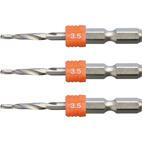 アネックス グリップ付下穴錐ショート 3本組 3.