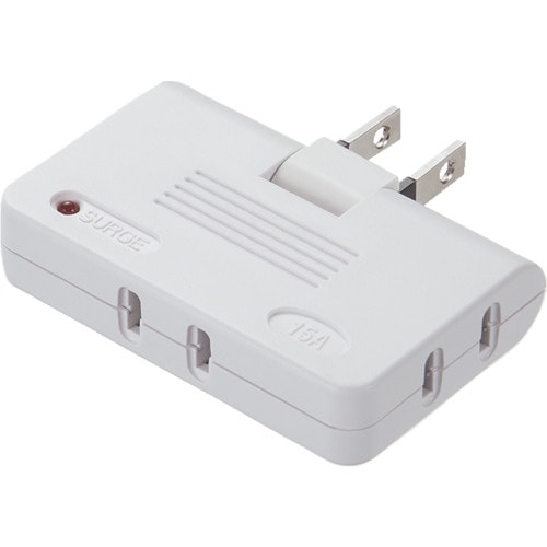 アイメディア 雷ガード付すき間電源タップ 3個口