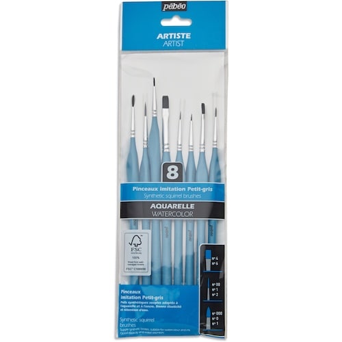 Pebeo 水彩・インク・クラフト用 細密画筆 化