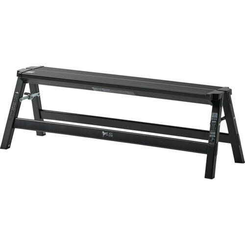 TENMA アルミワイド踏み台1段 ブラック