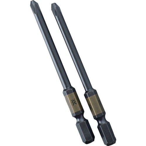 フジ矢 電動ドライバー用段付ビット (黒金・2本組