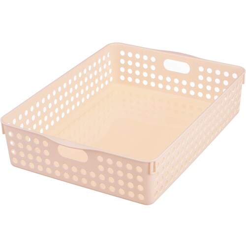 inomata ストックバスケット A4 ライトピ