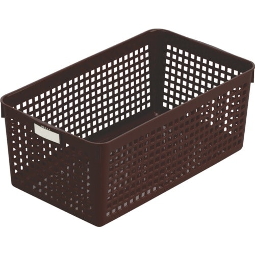 inomata ネームバスケット ワイド ブラウン