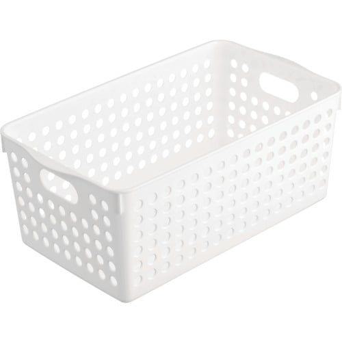 inomata ストックバスケット ワイド ホワイ