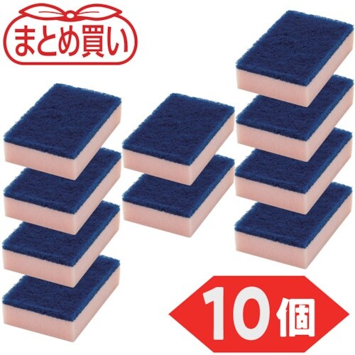 TRUSCO まとめ買い ハードスポンジ ピンク