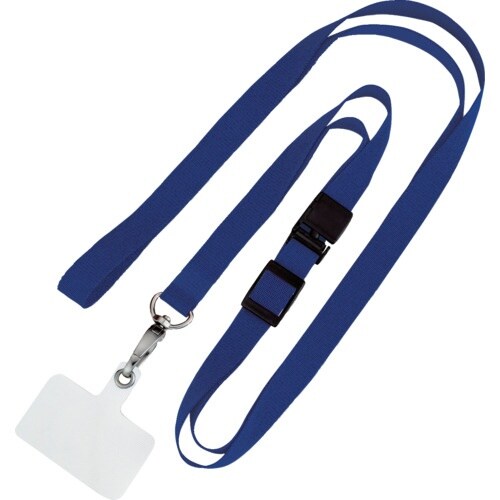 OP スマホ用ロングストラップ 1本 青