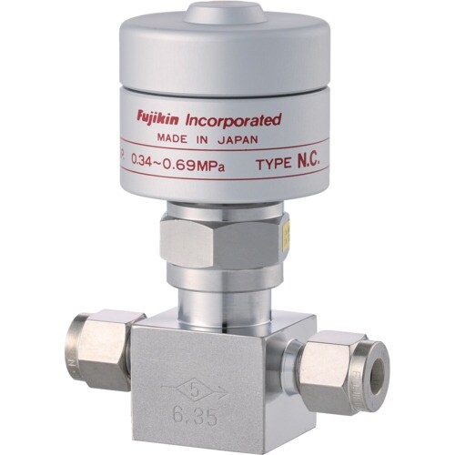 Fujikin SUS鋼製自動ベローズバルブ_1M