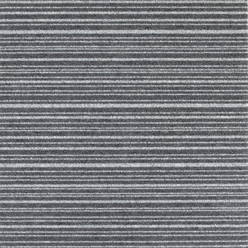 大島屋 日本製タイルカーペット ストライプグレー