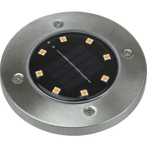 大進 埋め込み式ソーラーガーデンライト電球色