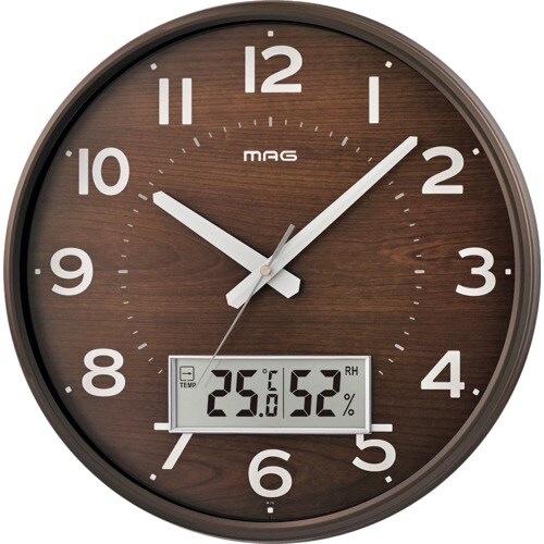 MAG 掛け時計 電波時計 アナログ ゴーフル 温
