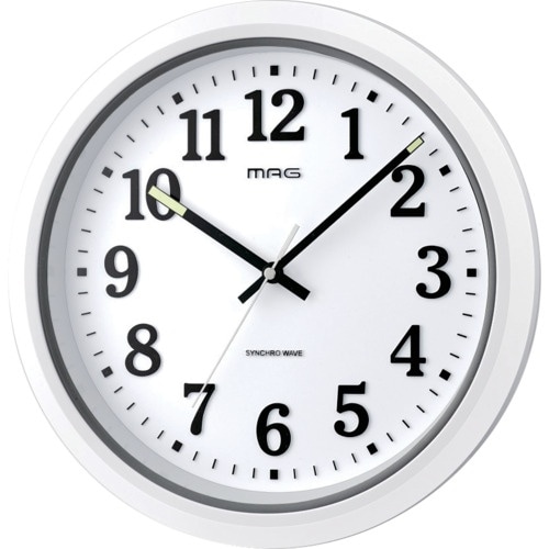 MAG 掛け時計 電波時計 防水 防塵 アナログ