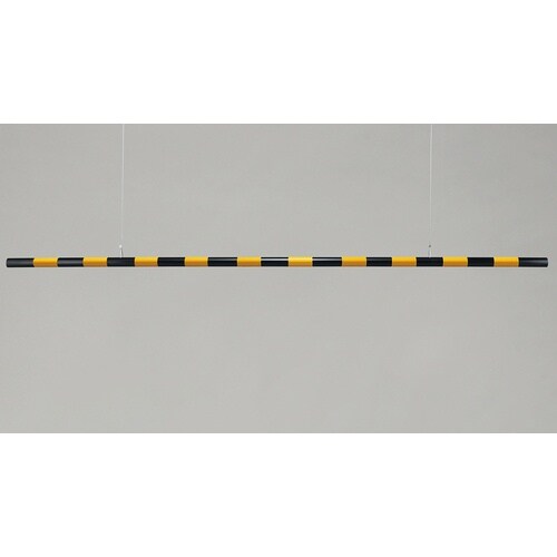 緑十字 高さ制限バー(封入レンズタイプ) 黄反射/