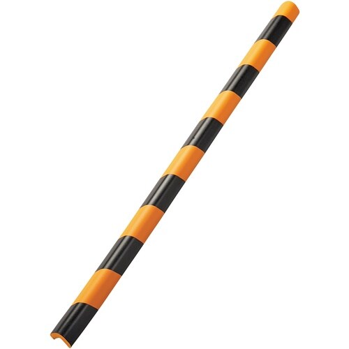 緑十字 トラ柄コーナー用ガードクッション L型タイ