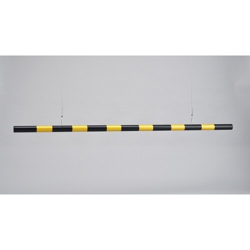 緑十字 高さ制限バー(封入レンズタイプ) 黄反射/