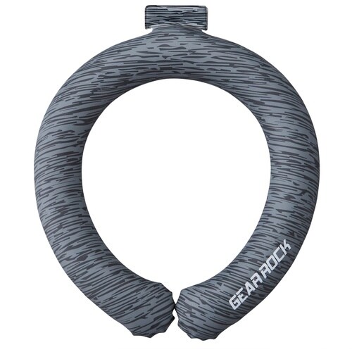 緑十字 ガチ冷却リング(PCM) 極太 モクグレー