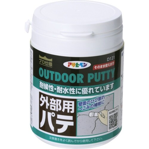 アサヒペン 外部用パテ 225ML ホワイト