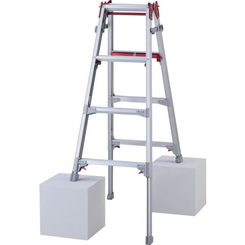 ハセガワ 脚部伸縮脚立 シャガマン 4段(1090