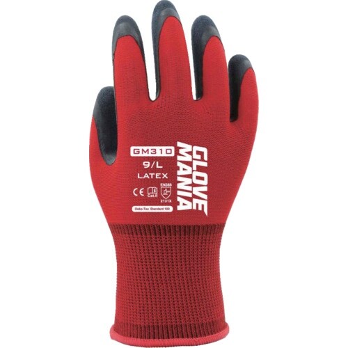 川西 GM310 グローブマニア ラテックス レッ