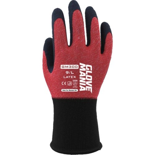 川西 GM300 グローブマニア ラテックス レッ