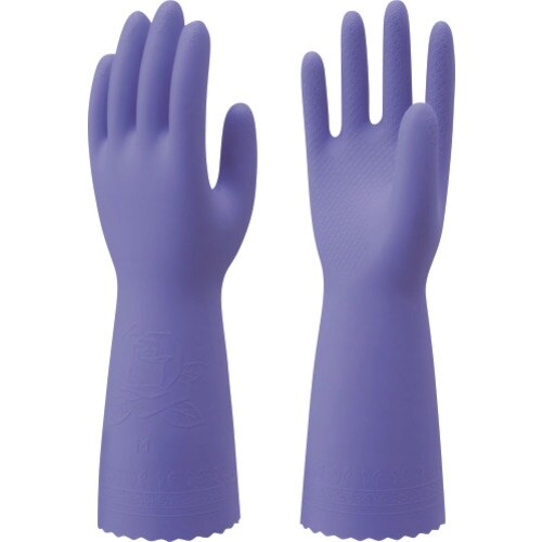 SHOWA 塩化ビニール製化学防護手袋 バイオレッ