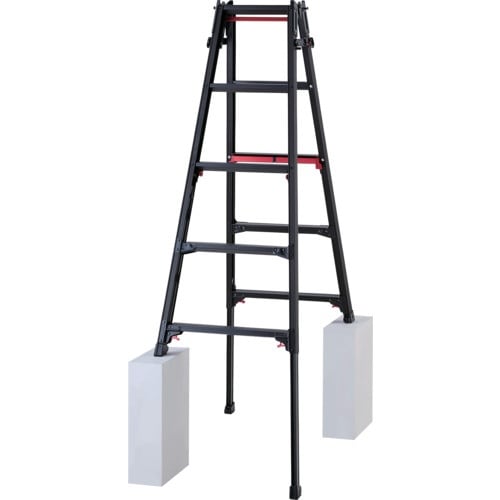 ハセガワ 脚部伸縮式アルミはしご兼用脚立 RYRL