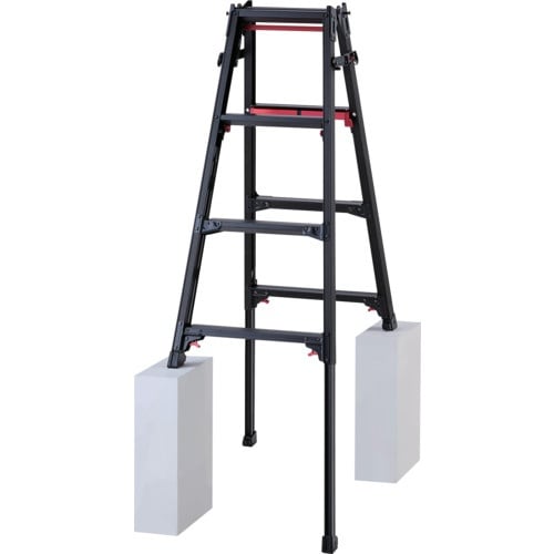ハセガワ 脚部伸縮式アルミはしご兼用脚立 RYRL