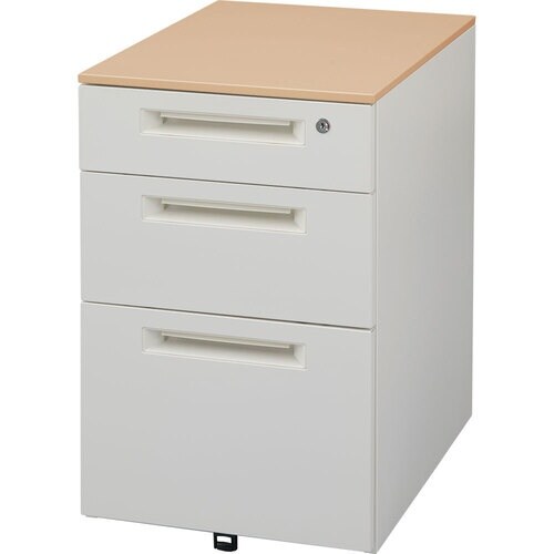 IRIS デスクワゴン DW−3 3段 ナチュラル