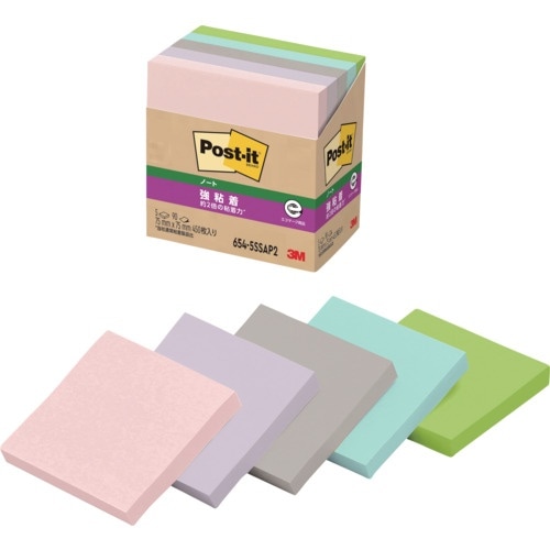 3M ポスト・イット(R) 強粘着ノート 再生紙