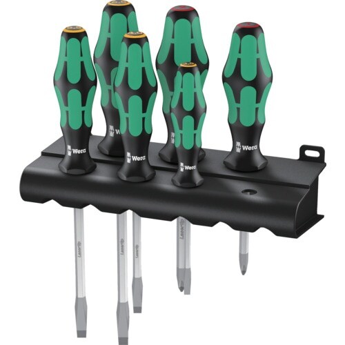 Wera 334SK/6 ドライバーセット(ラック