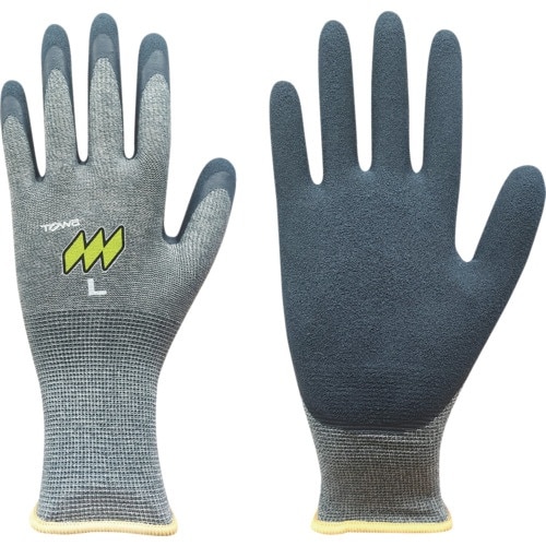 トワロン 天然ゴム背抜き手袋 メジャーローブライト