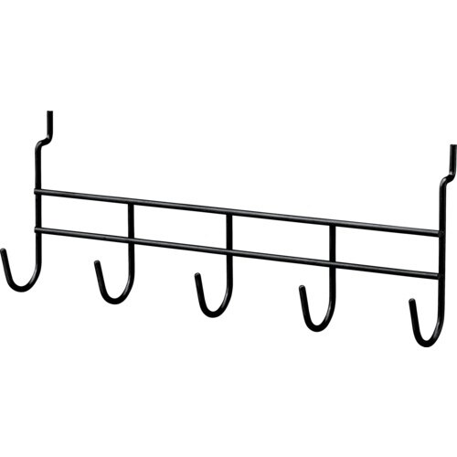 光 パンチングボード用パーツ ブラック 5連フック