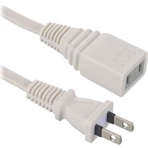 OHM 1m延長コード ストレートプラグ ホワイト