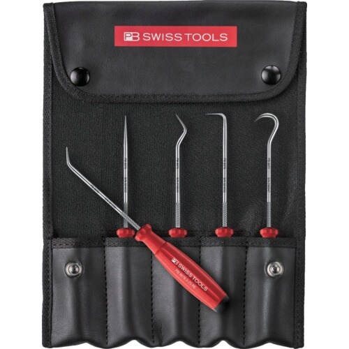 PBスイスツールズ ロールアップケース入りピックツ