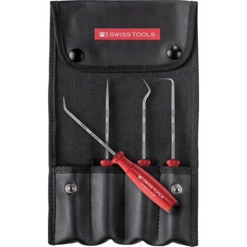 PBスイスツールズ ロールアップケース入りピックツ