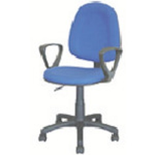ナカバヤシ OAチェア/ハイバック/肘付き/ブル−